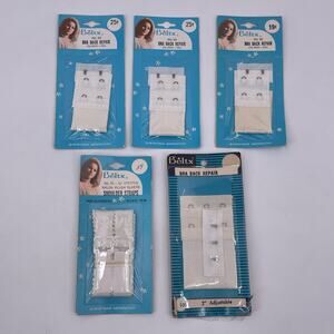 Vintage BELTX Bra Back Repair Shoulder Straps Adjustable Nylon Delrin Trim NOS